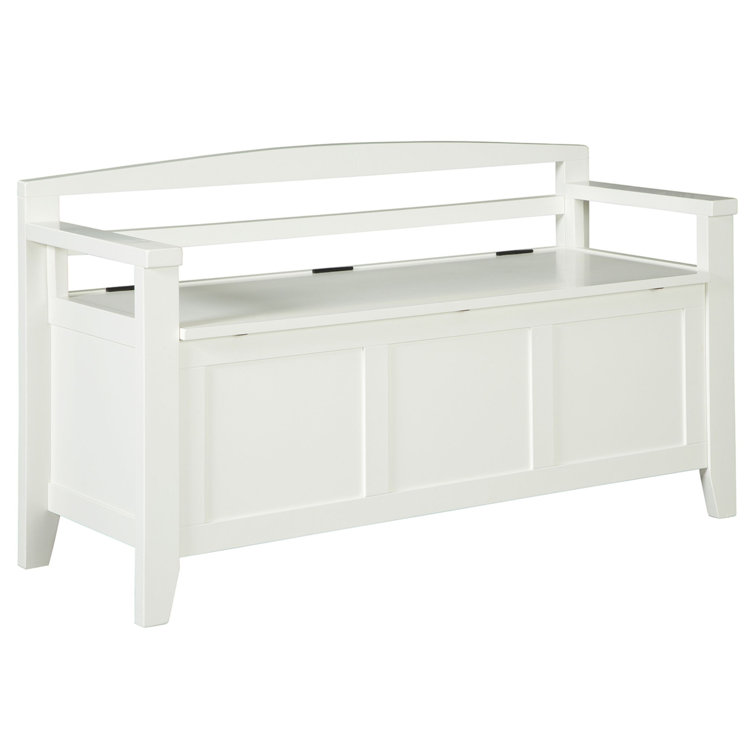 August Grove® Bealle Solid Wood Flip Top Storage Bench & Reviews Wayfair